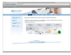 Example of creation of a medical device manufacturing company web site