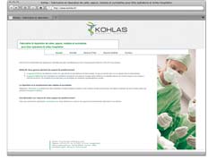 Example of creation of a medical supplies company web site